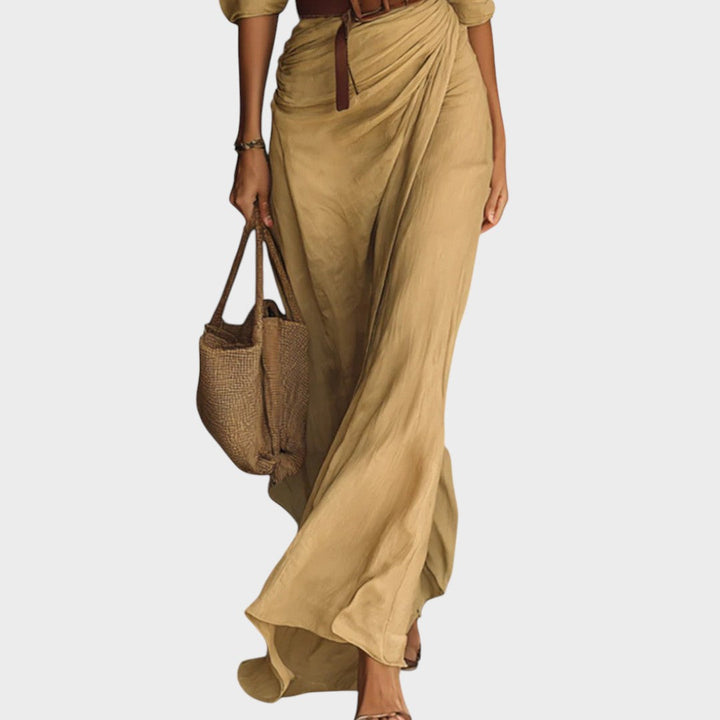 Julie - Uska Maxi Haljina S Dugim Rukavima