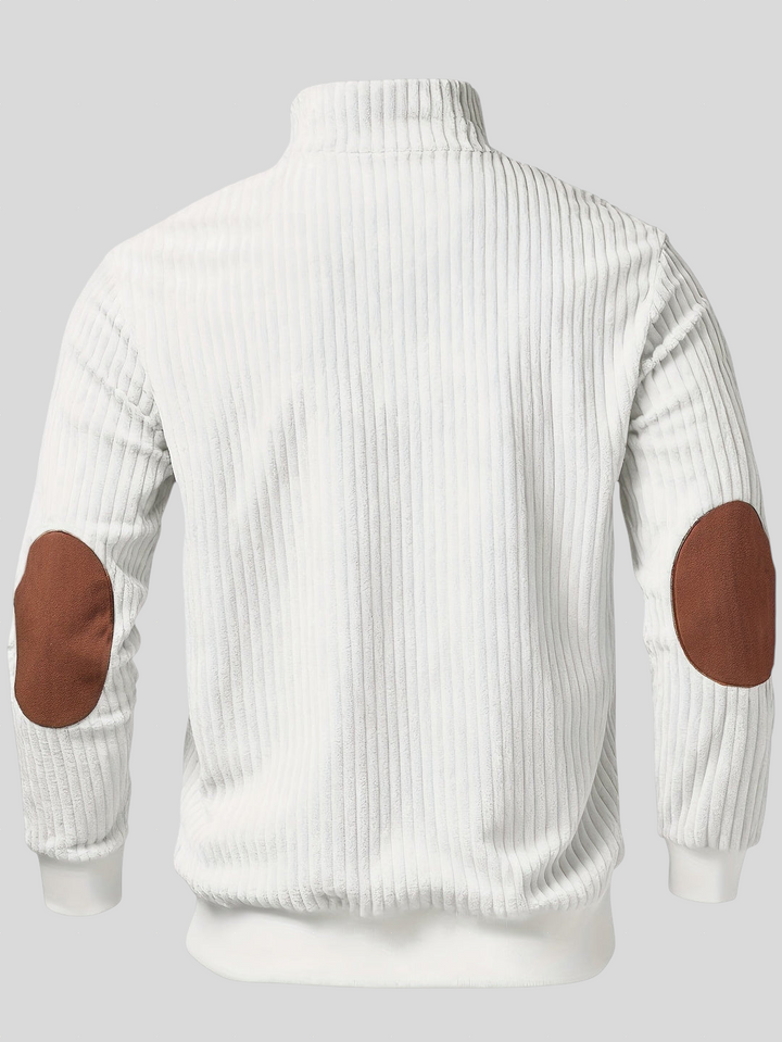 Kortez – Ležerni Pleteni Pulover s Poluzipom