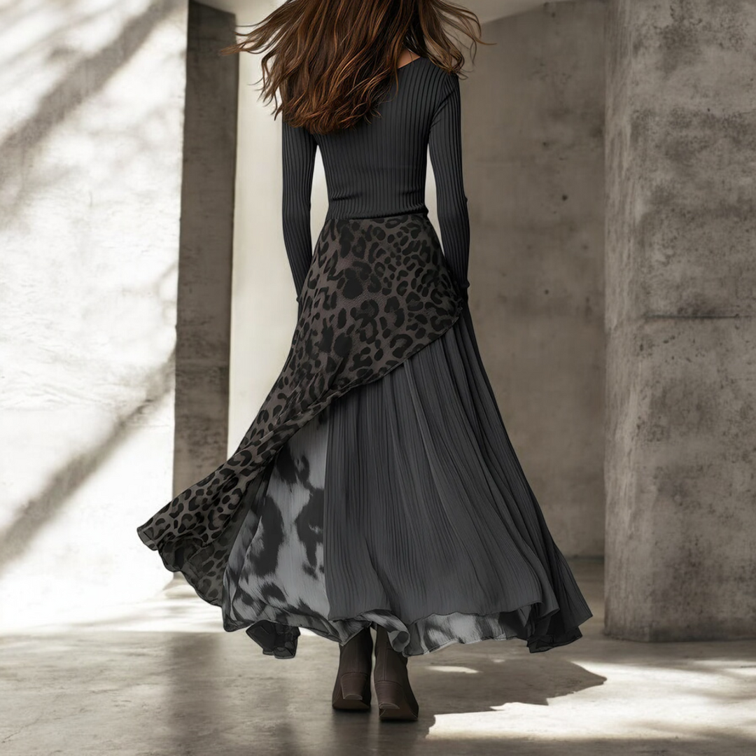 JASNA | Duga leopard haljina