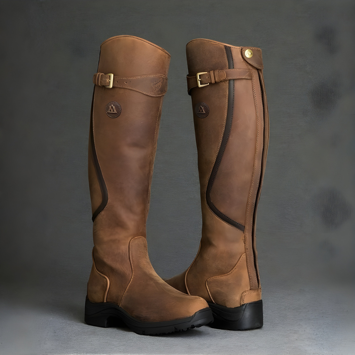 RAJKA | Vodootporne kožne čizme do koljena