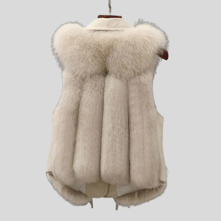 Nika - Elegantni Kožni Prsluk – Stil Koji Traje