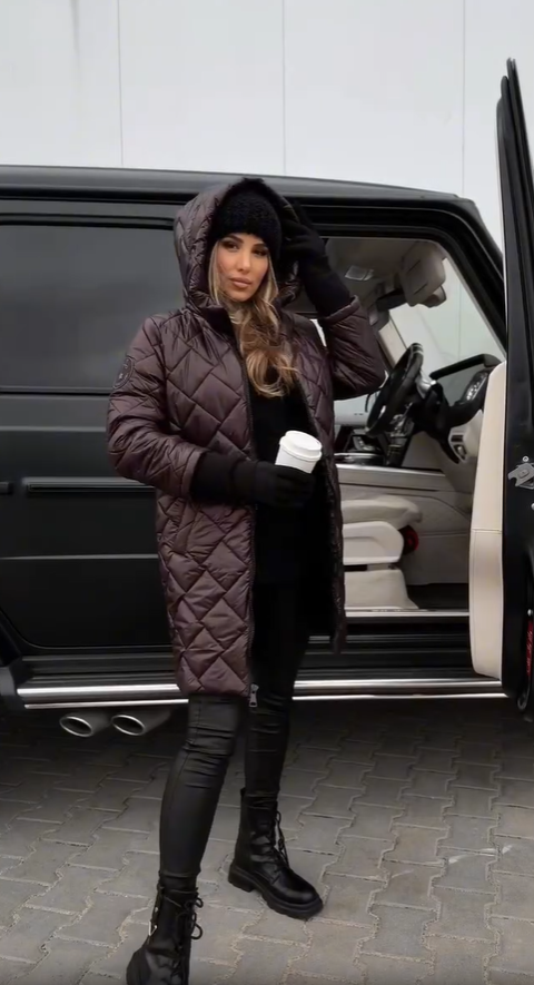 TATJANA | Elegantna prošivena zimska jakna s kapuljačom