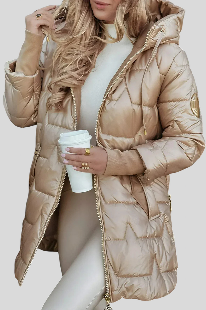 Kate - Elegantna Zimska Jakna S Kapuljačom