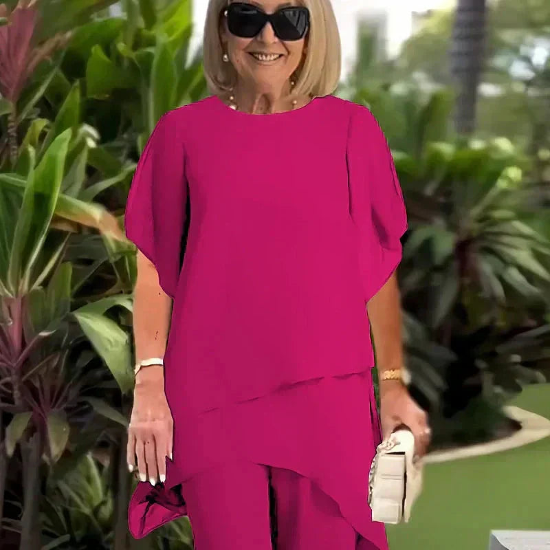 IVANKA | Elegantni komplet s topom i hlačama