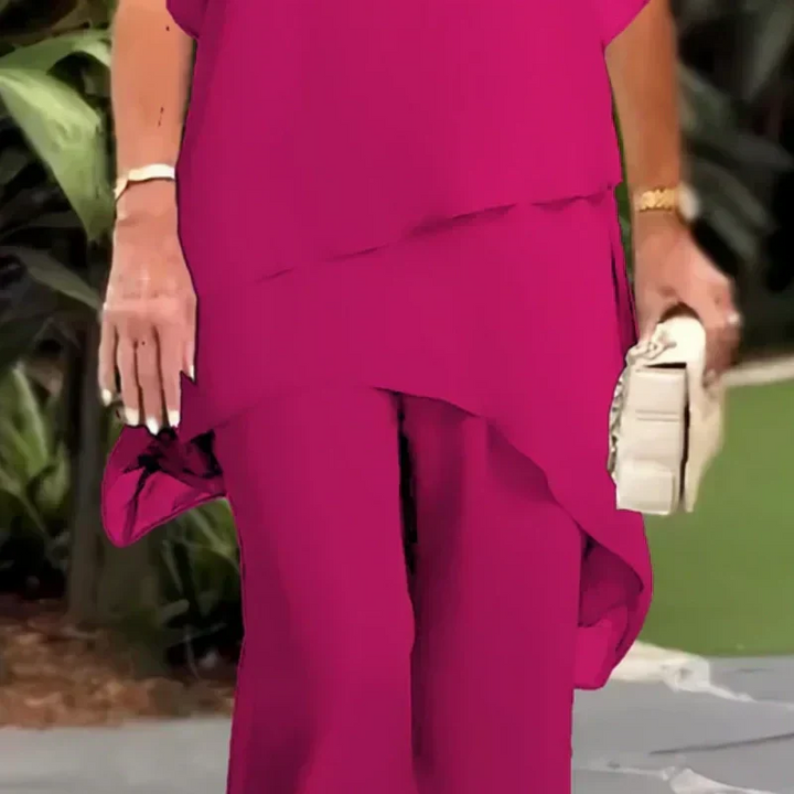 IVANKA | Elegantni komplet s topom i hlačama